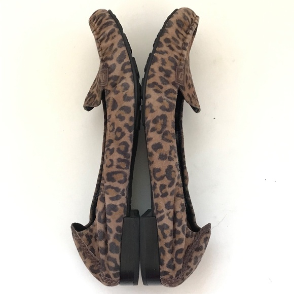 COLE HAAN Leopard Ballet Flats Nike Air Slip On Loafers Women’s Size 9.5 Wide - Picture 13 of 16